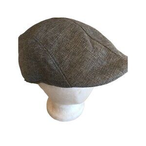 Gray Cabbie Newsboy Breathable Mesh Interior Hat